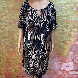 aDRESSing Woman Print‎ Kaftan Shift Dress